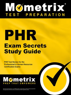 cover image of PHR Exam Secrets Study Guide